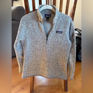 Patagonia Heather Gray Fleece 1/4 Zip